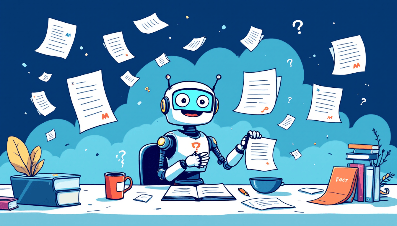 AI meeting summaries visualization showing documents being automatically summarized
