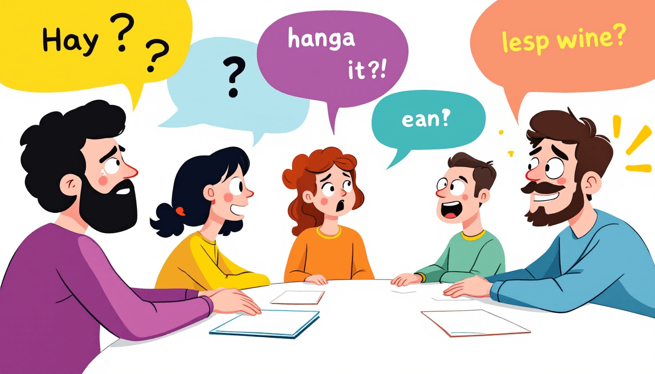 Global multilingual meeting concept showing international team collaboration