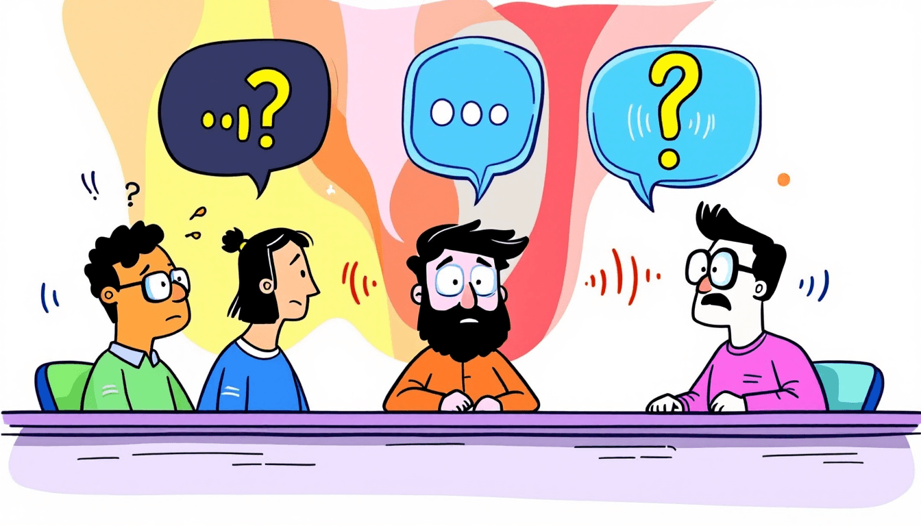 Speaker identification technology showing AI recognizing different voices in meetings