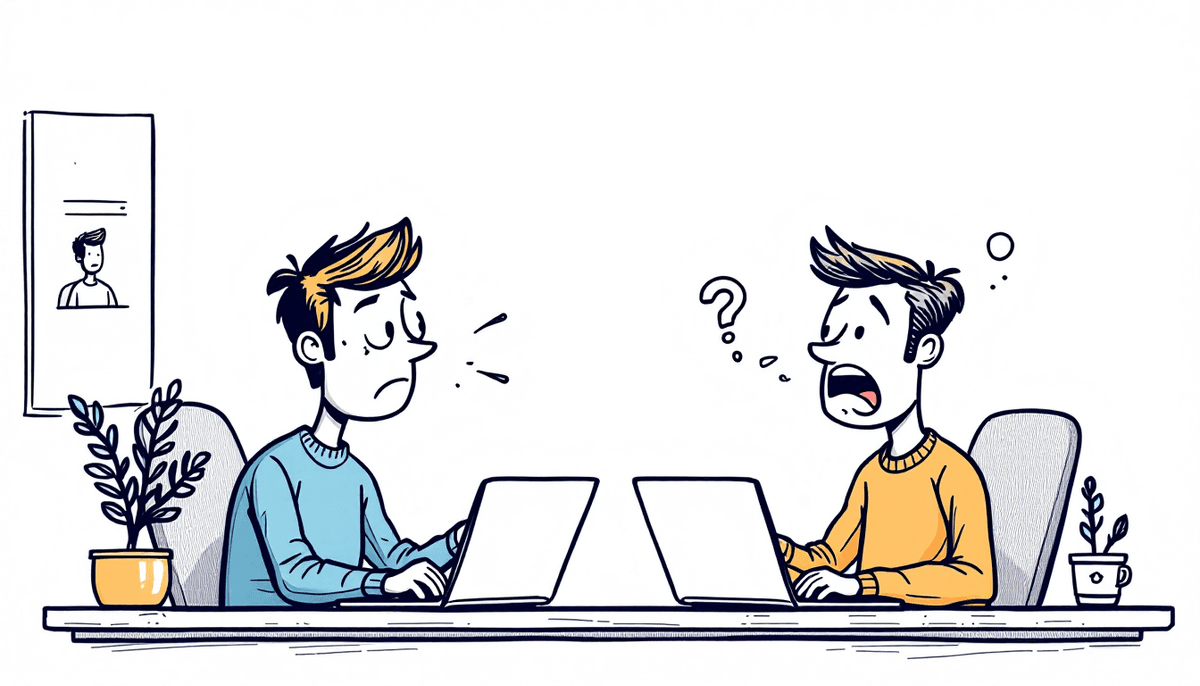 Professionals comparing Otter and tldv AI meeting software on laptops
