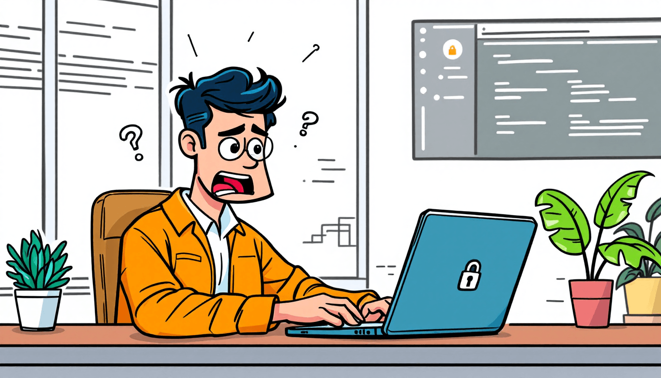 Professional business person logging into ClickUp with secure lock icons and project management dashboard