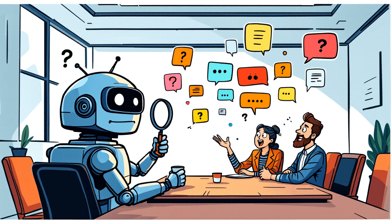 Action item extraction visualization showing AI detecting tasks from meetings