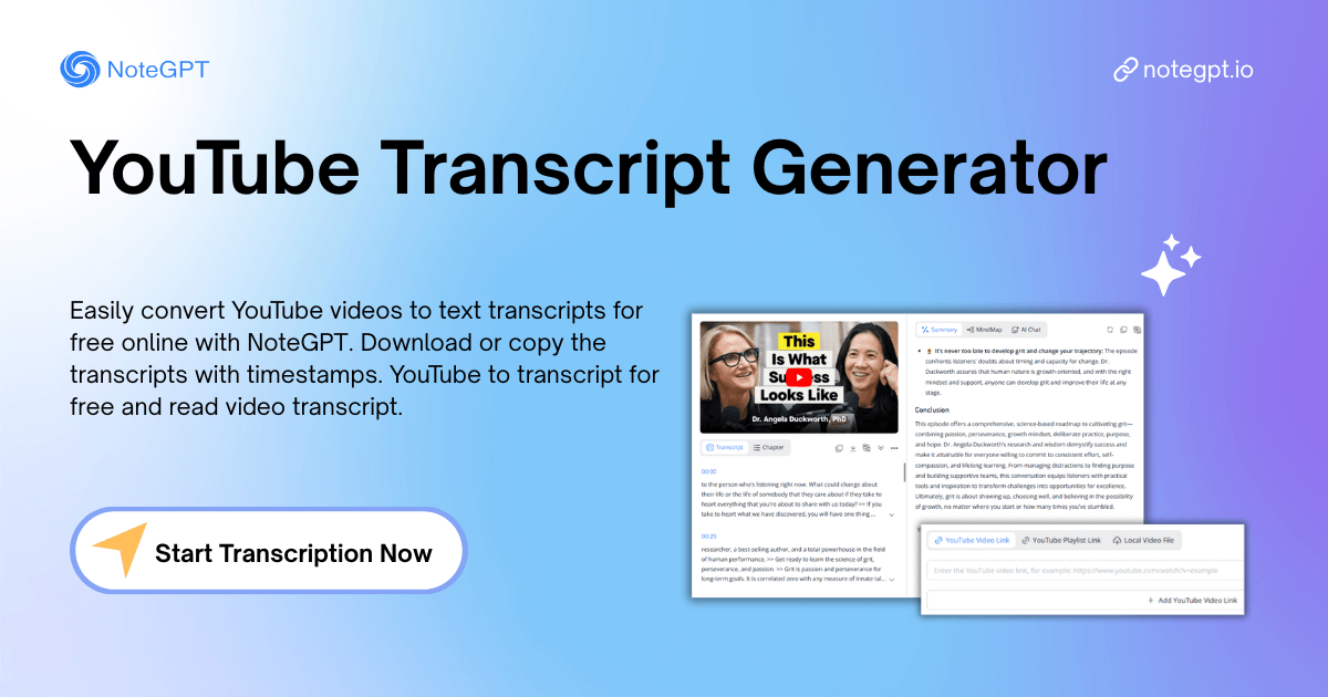 YouTube Transcript Generator