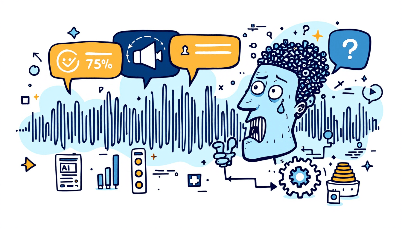 AI transcription accuracy testing with audio waveform visualization and metrics analysis