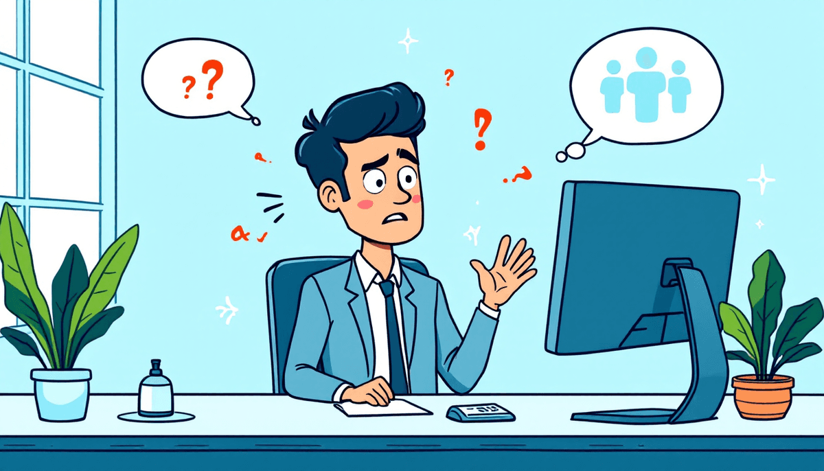 Professional transitioning from trial to free AI meeting tools with computer interface