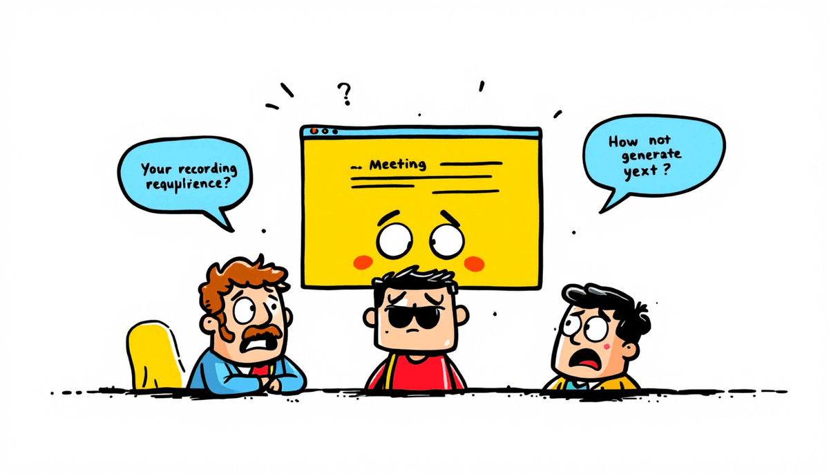 Interface de conformité pour l’enregistrement de réunions affichant les exigences légales, les formulaires de consentement, les paramètres de confidentialité et les fonctionnalités de conformité réglementaire