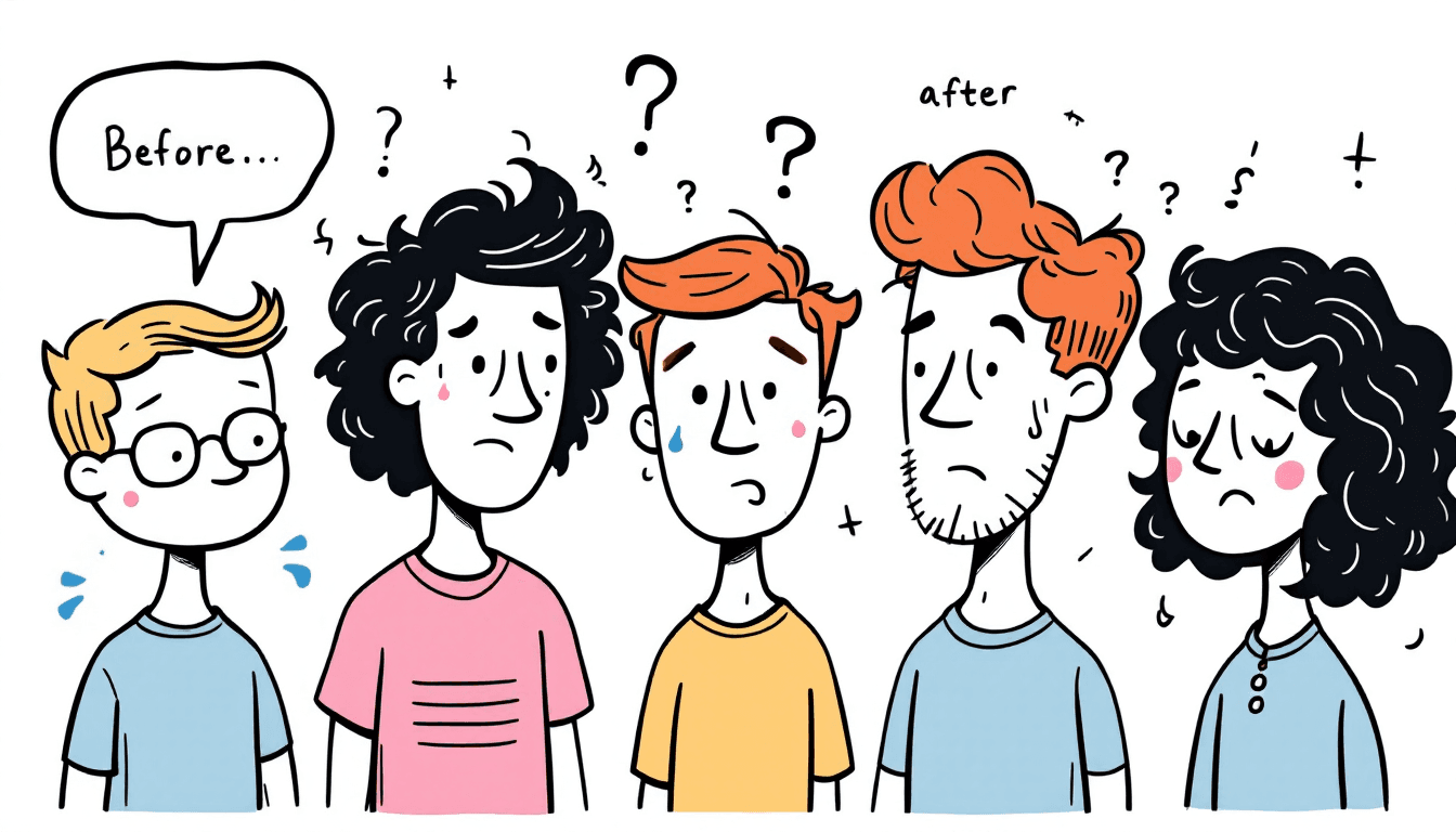 Meeting transformation case studies showing before and after scenarios with success metrics and organizational improvements