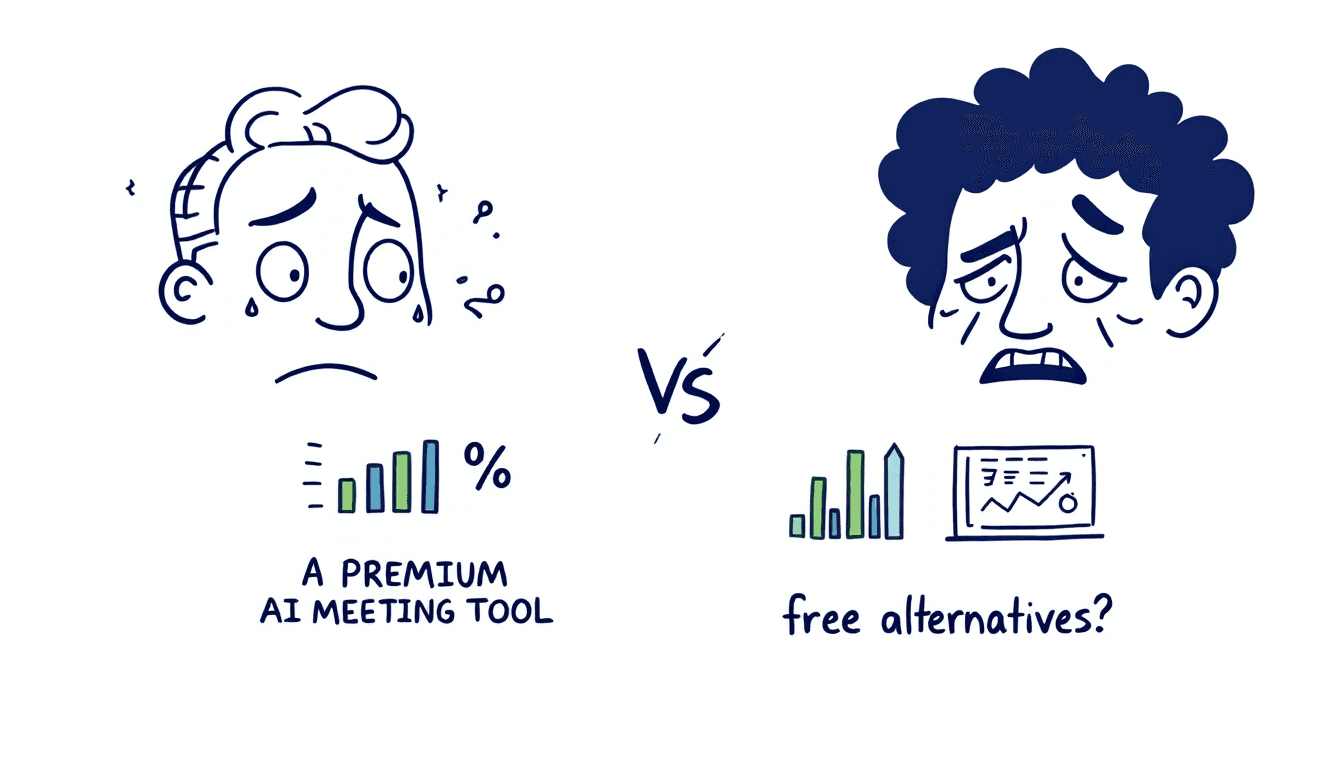 Supernormal premium AI tool comparison chart versus free meeting transcription alternatives