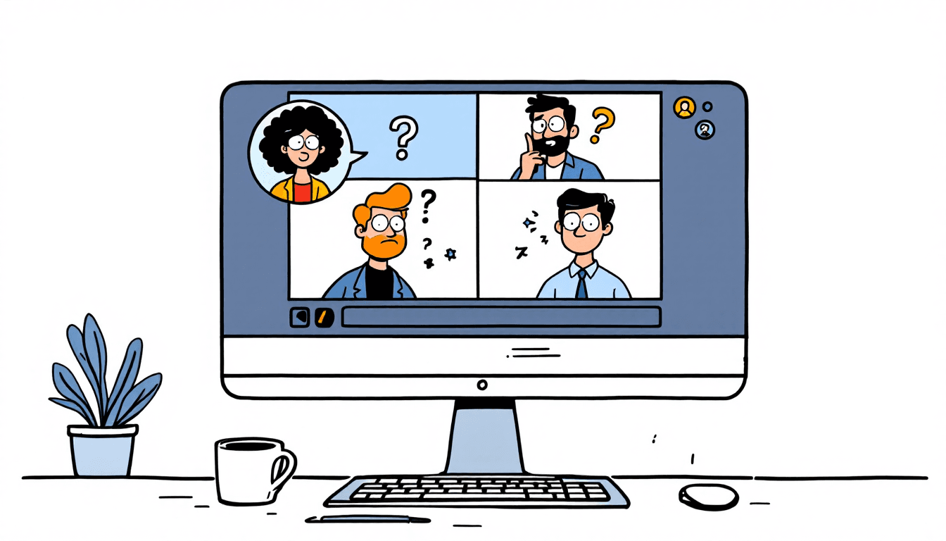 Microsoft Teams video meeting interface showing Spanish transcription and live captions in Spanish language