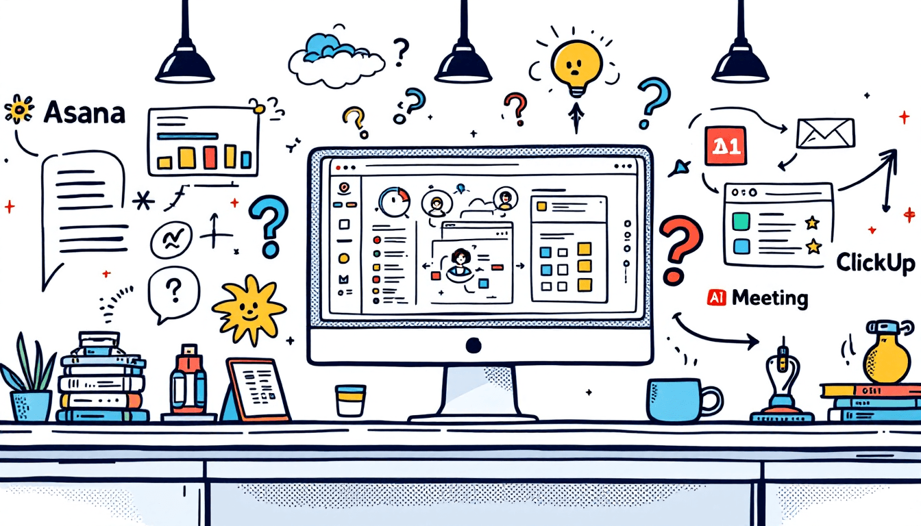 Project management tools integration with AI meeting software dashboard