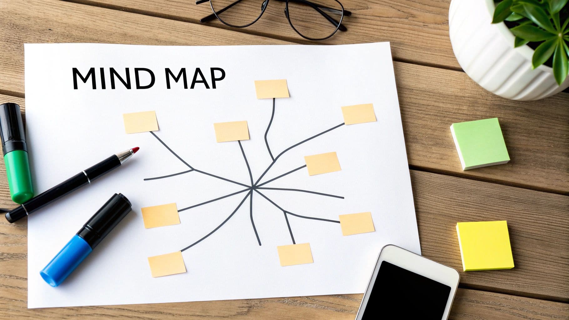 Meeting productivity illustration showing AI tools and meeting summaries