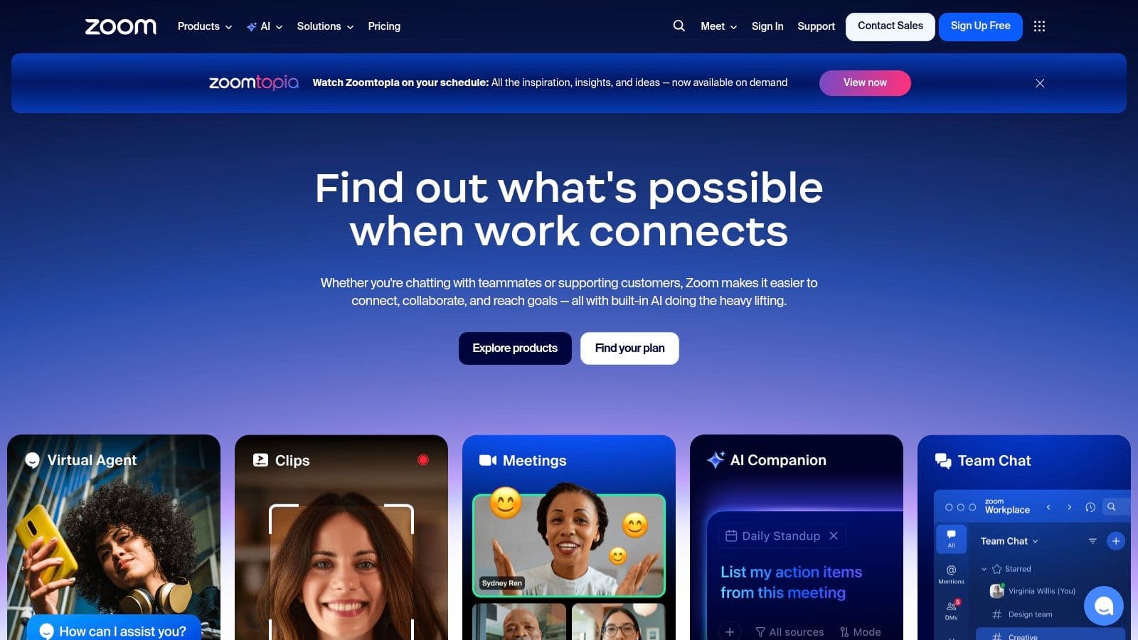 Meeting productivity illustration showing AI tools and meeting summaries