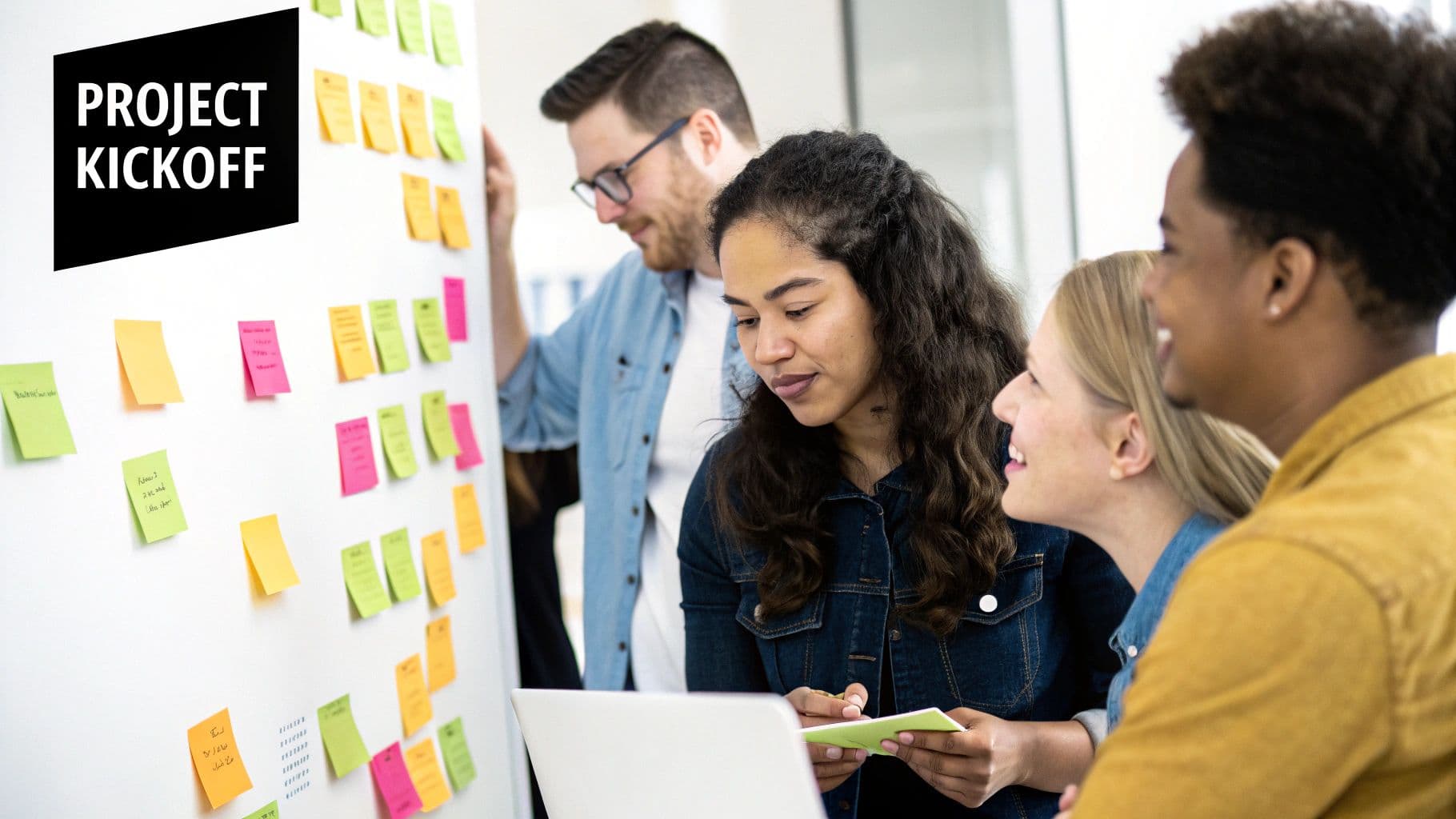 Meeting productivity illustration showing AI tools and meeting summaries