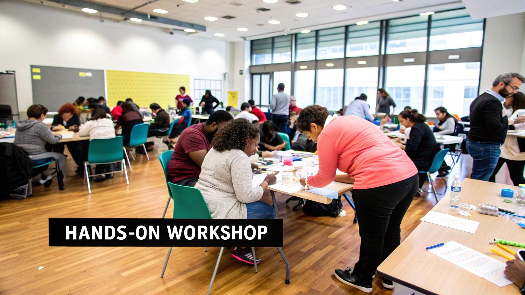 Meeting productivity illustration showing AI tools and meeting summaries