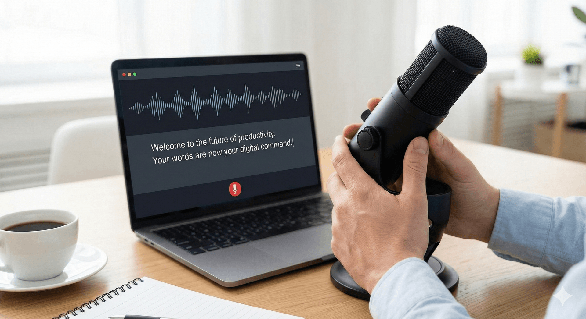 Meeting productivity illustration showing AI tools and meeting summaries