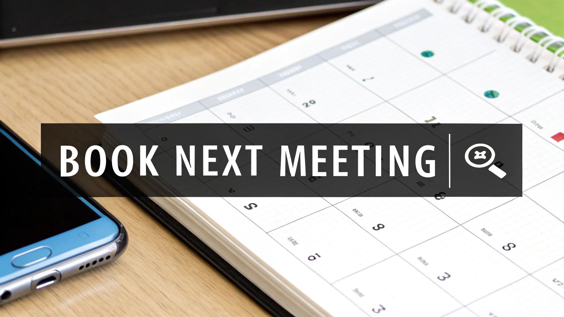 Meeting productivity illustration showing AI tools and meeting summaries