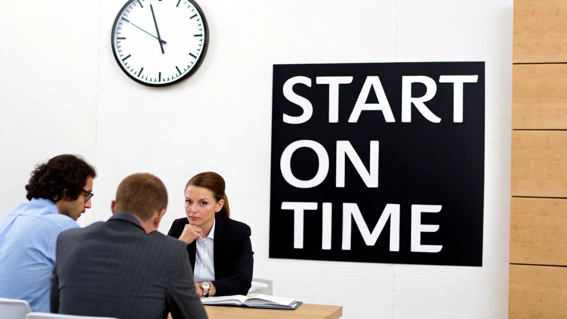 Meeting productivity illustration showing AI tools and meeting summaries