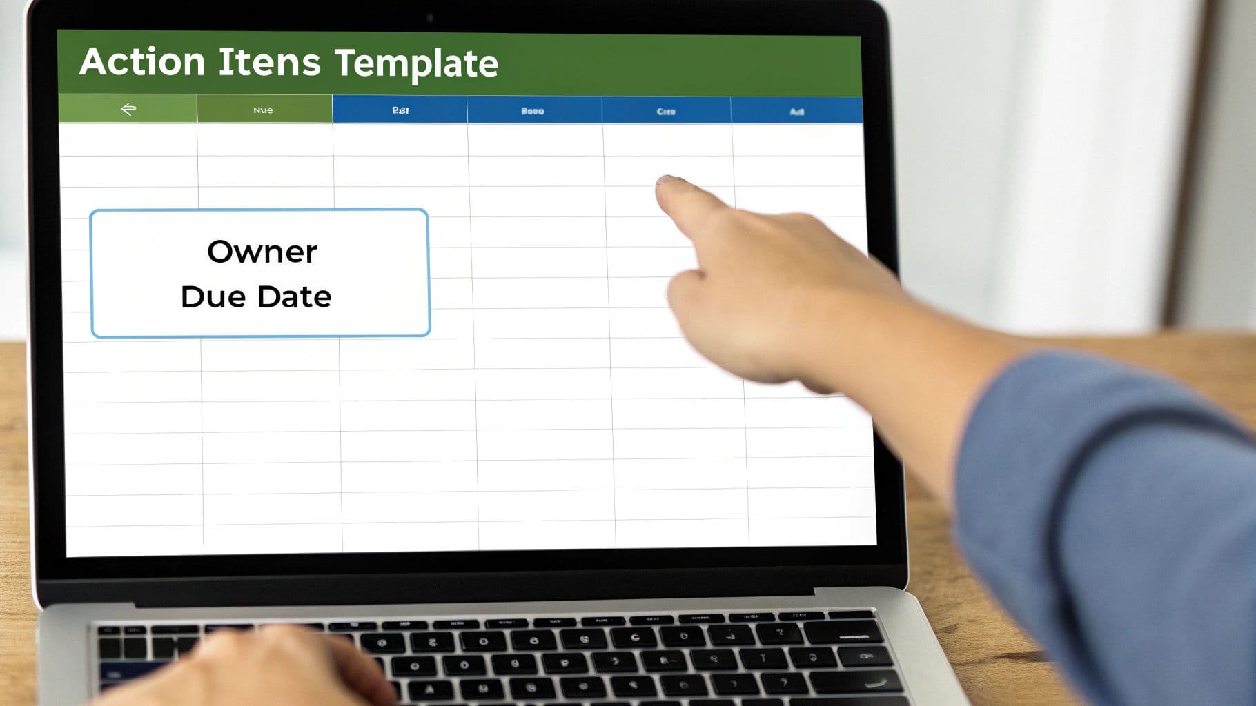 Meeting productivity illustration showing AI tools and meeting summaries