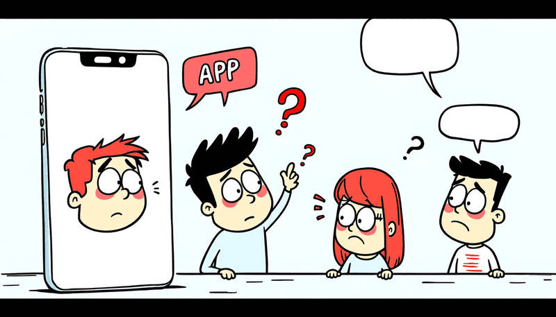 Automatic transcription apps on smartphone interface illustration