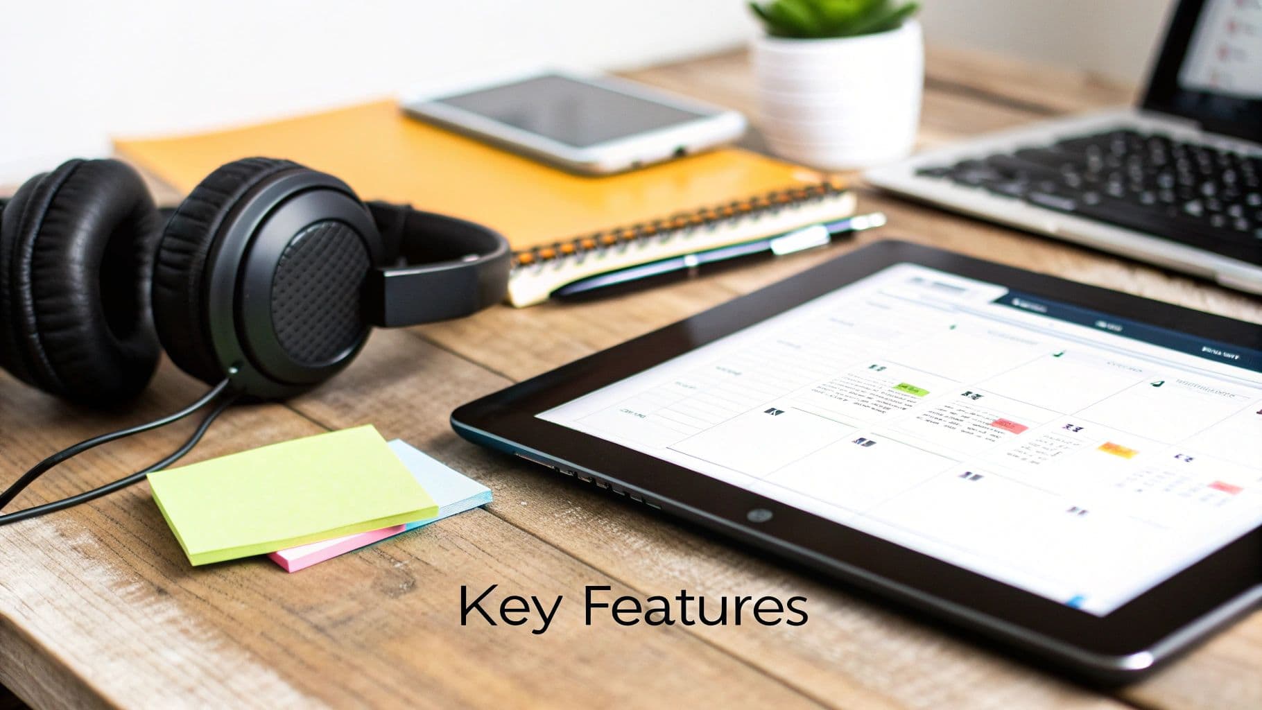 Meeting productivity illustration showing AI tools and meeting summaries