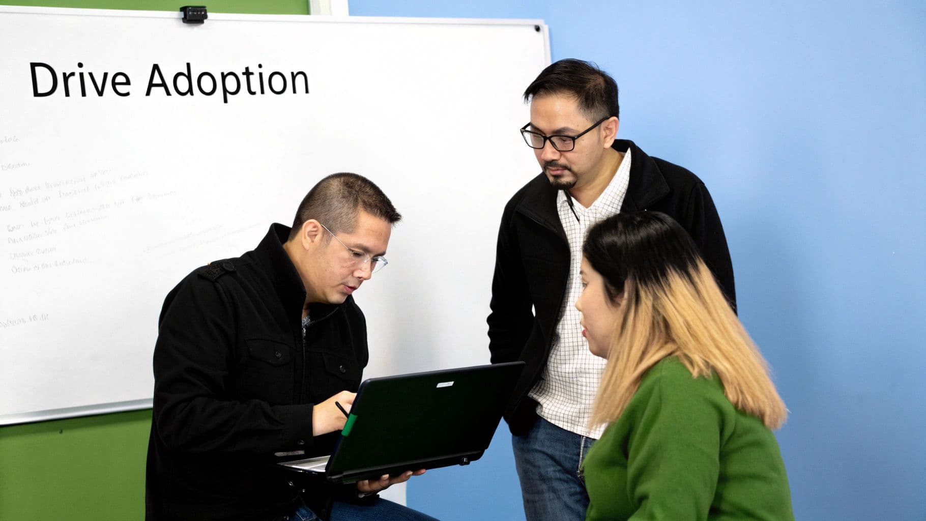 Meeting productivity illustration showing AI tools and meeting summaries