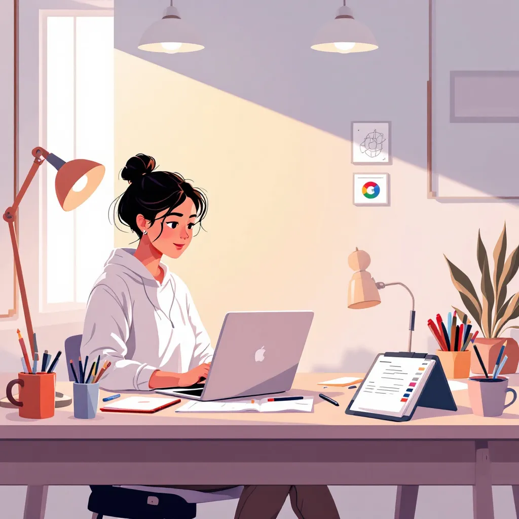 Mujer trabajando con integraciones de Clickup