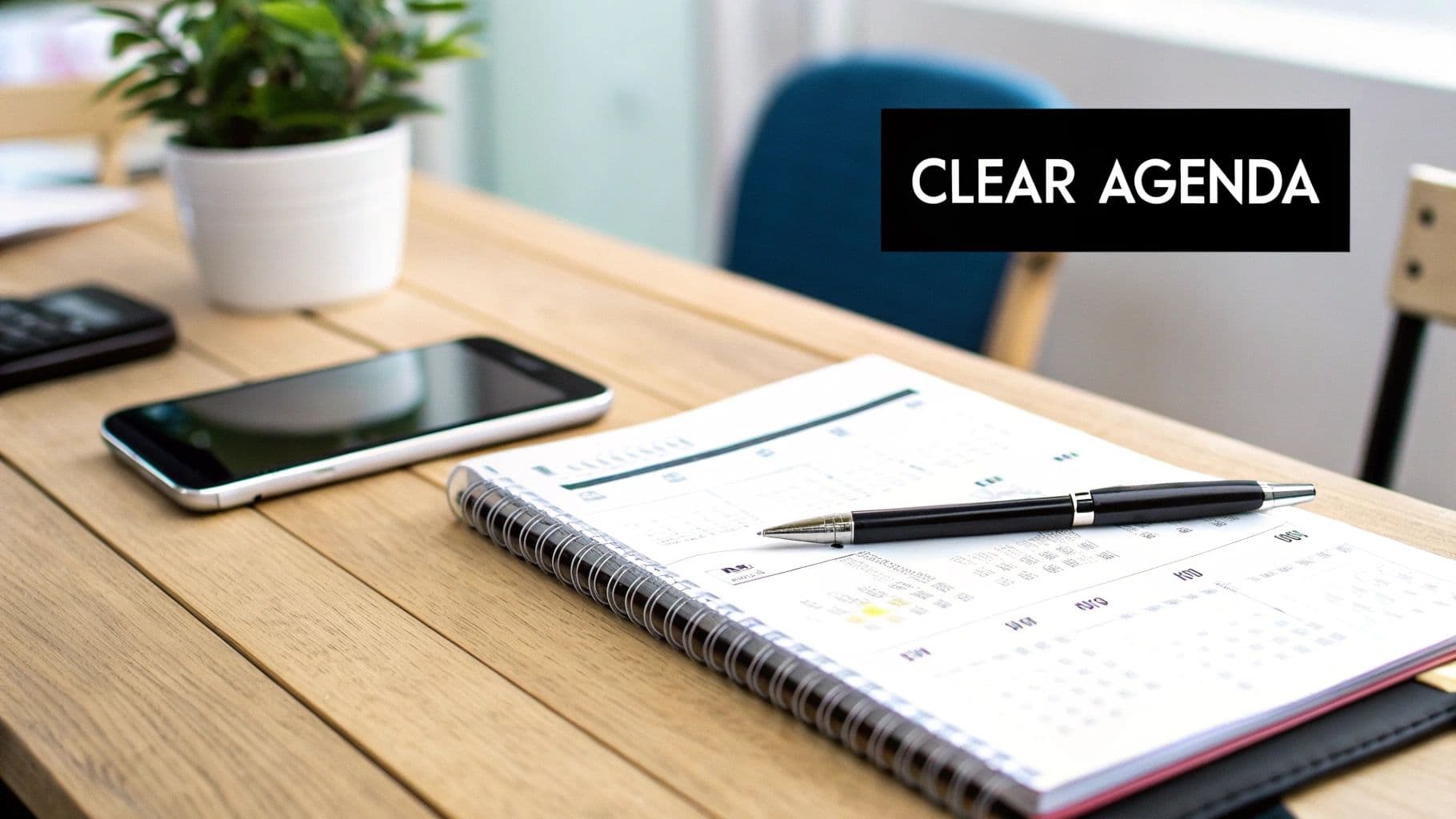 Meeting productivity illustration showing AI tools and meeting summaries