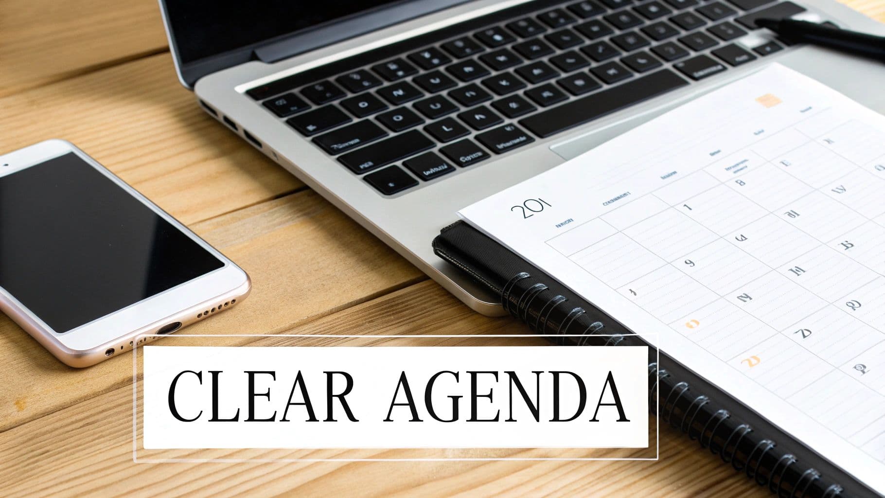 Meeting productivity illustration showing AI tools and meeting summaries