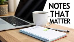 How to organize meeting notes for clarity and action