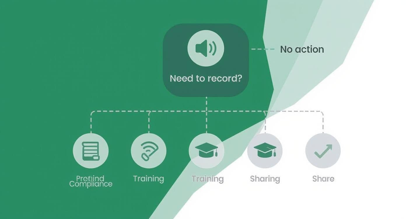 Meeting productivity illustration showing AI tools and meeting summaries