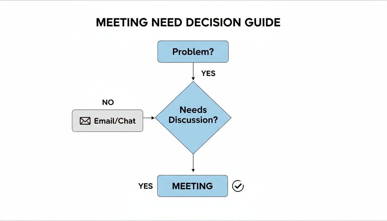 Meeting productivity illustration showing AI tools and meeting summaries