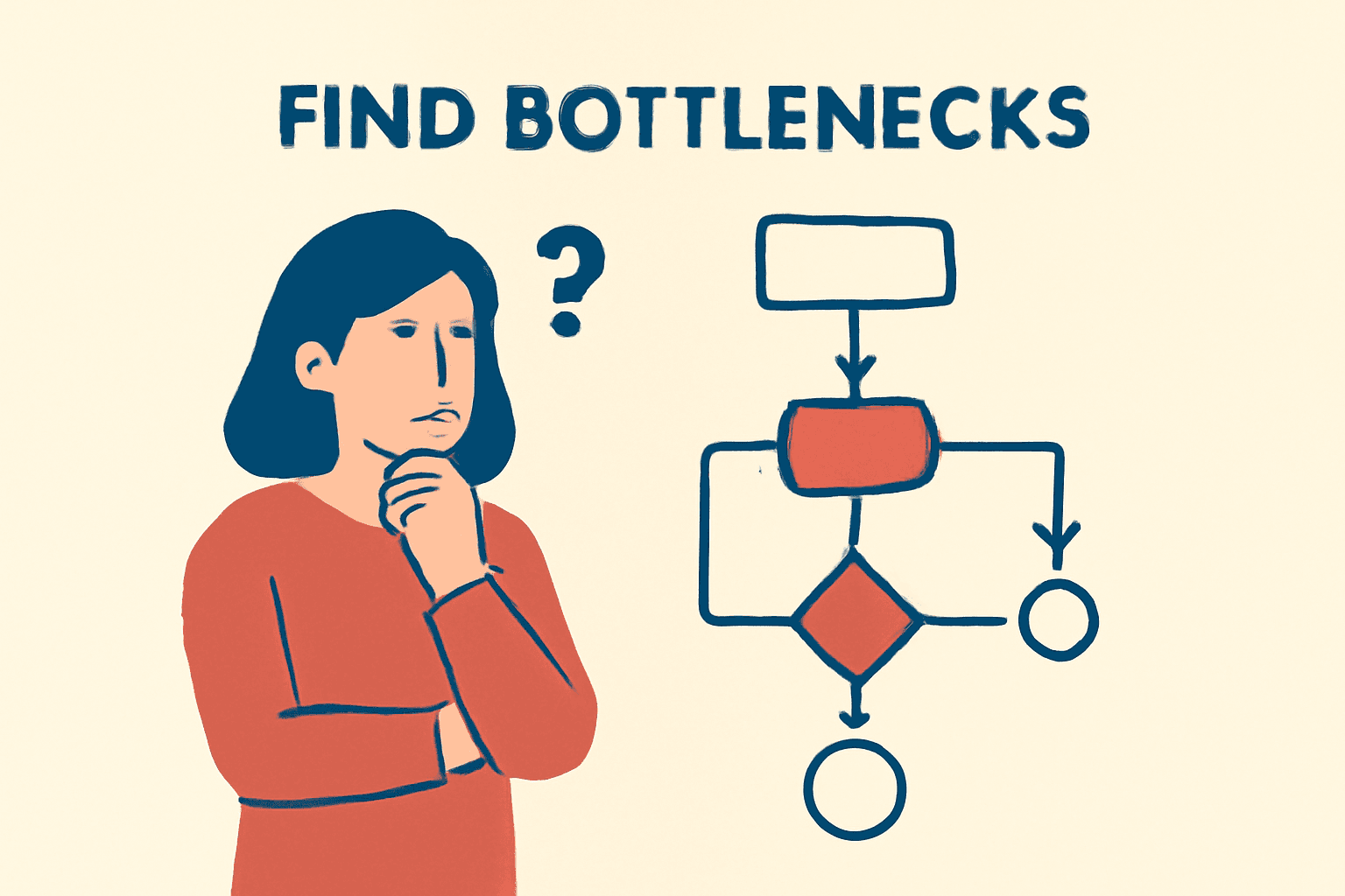 Meeting productivity illustration showing AI tools and meeting summaries