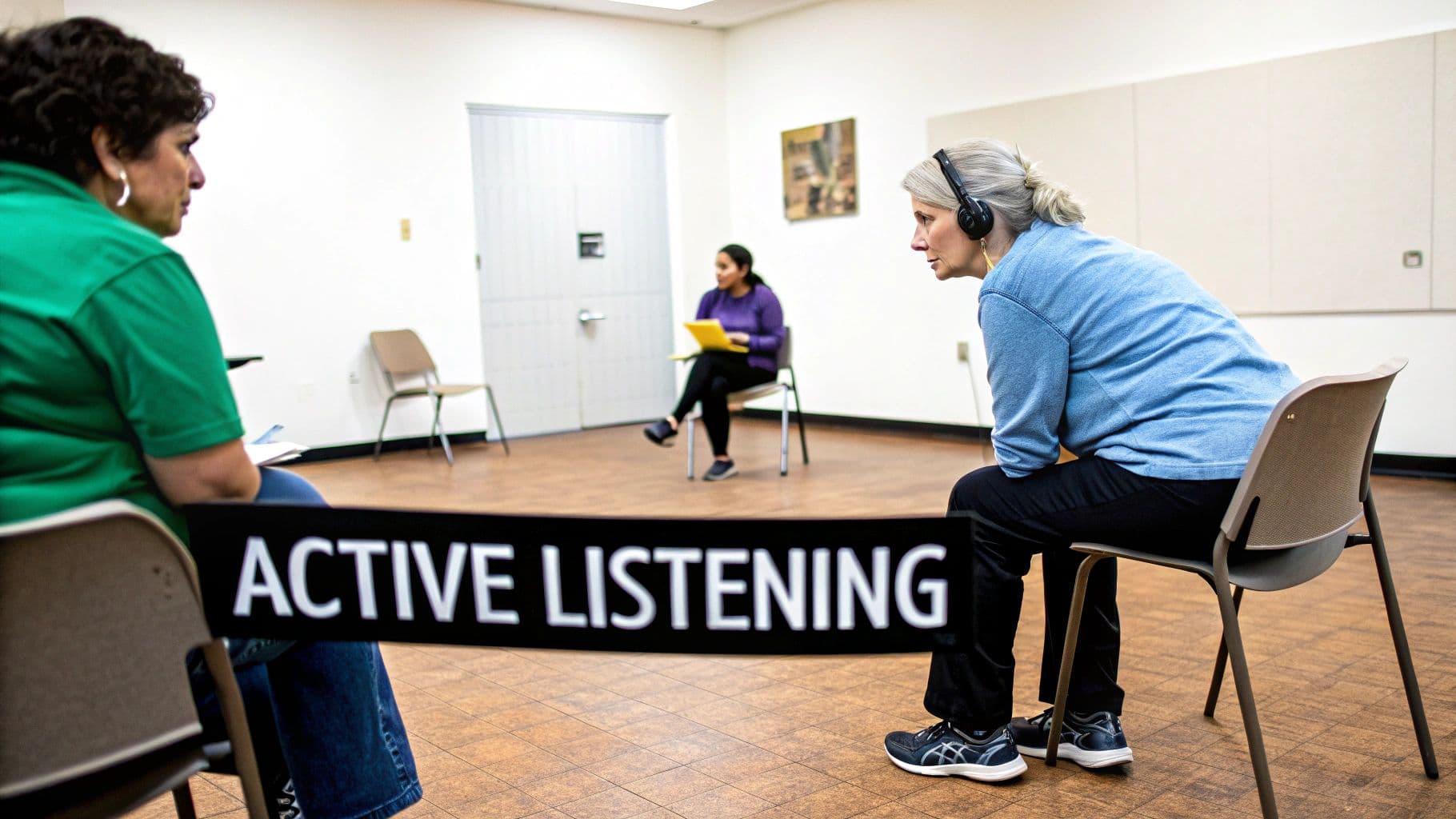 Meeting productivity illustration showing AI tools and meeting summaries