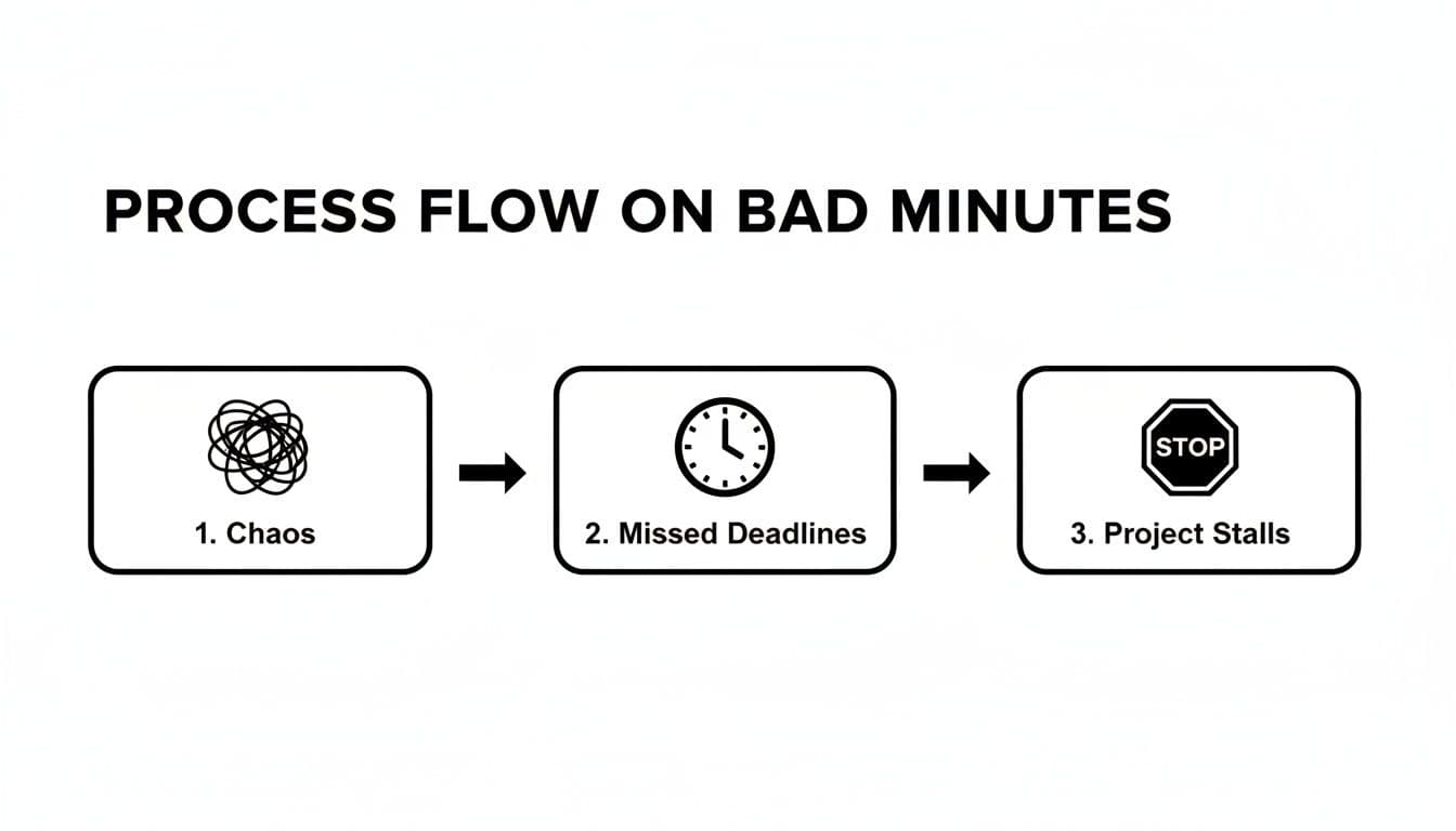 Meeting productivity illustration showing AI tools and meeting summaries
