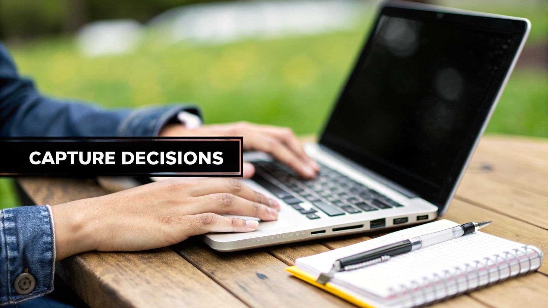 Meeting productivity illustration showing AI tools and meeting summaries