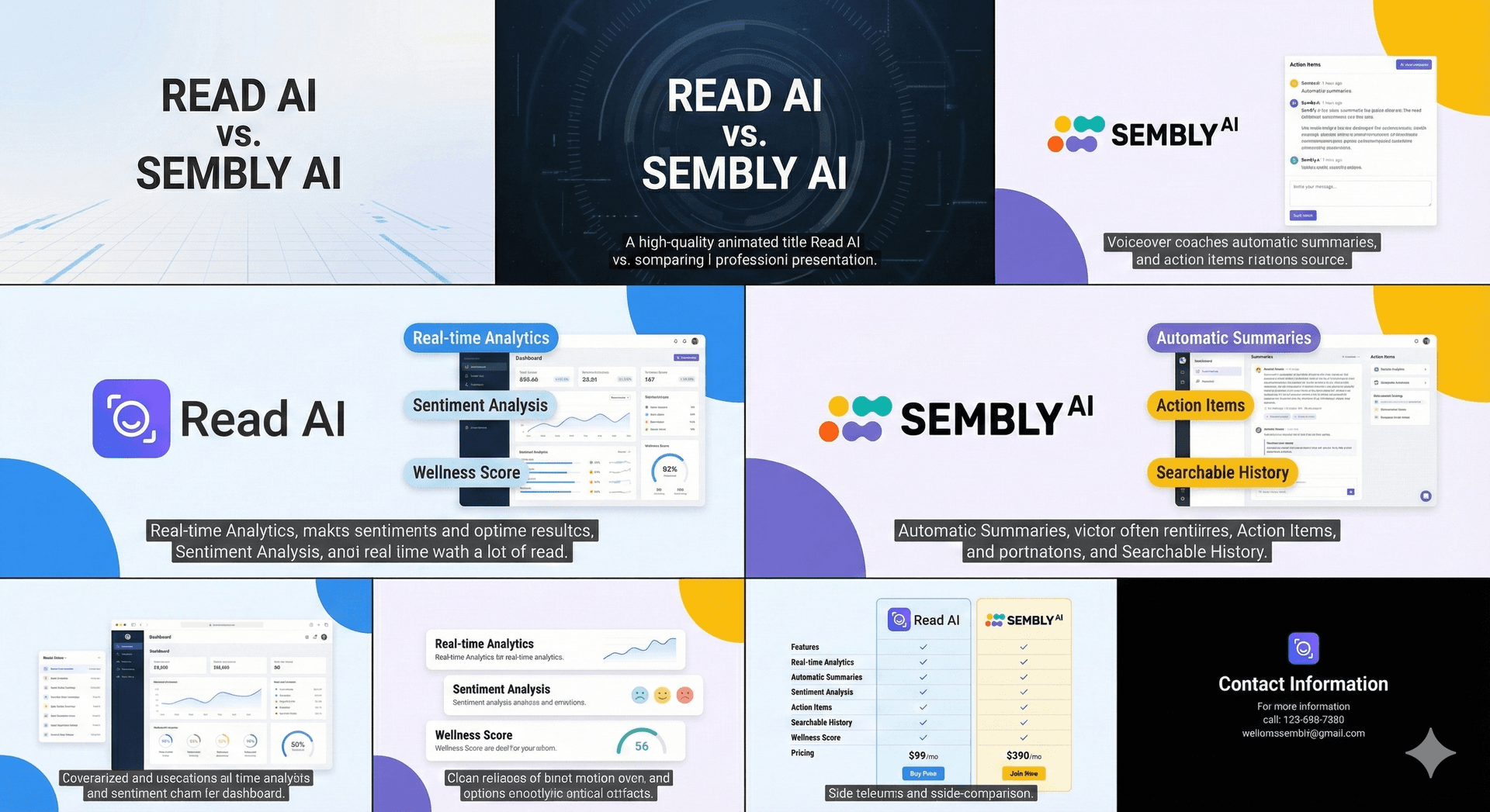 Meeting productivity illustration showing AI tools and meeting summaries