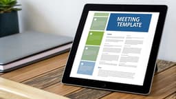 Sample minutes of a meeting template - Free editable