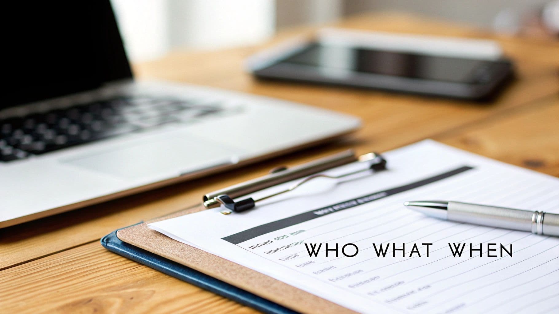 Meeting productivity illustration showing AI tools and meeting summaries