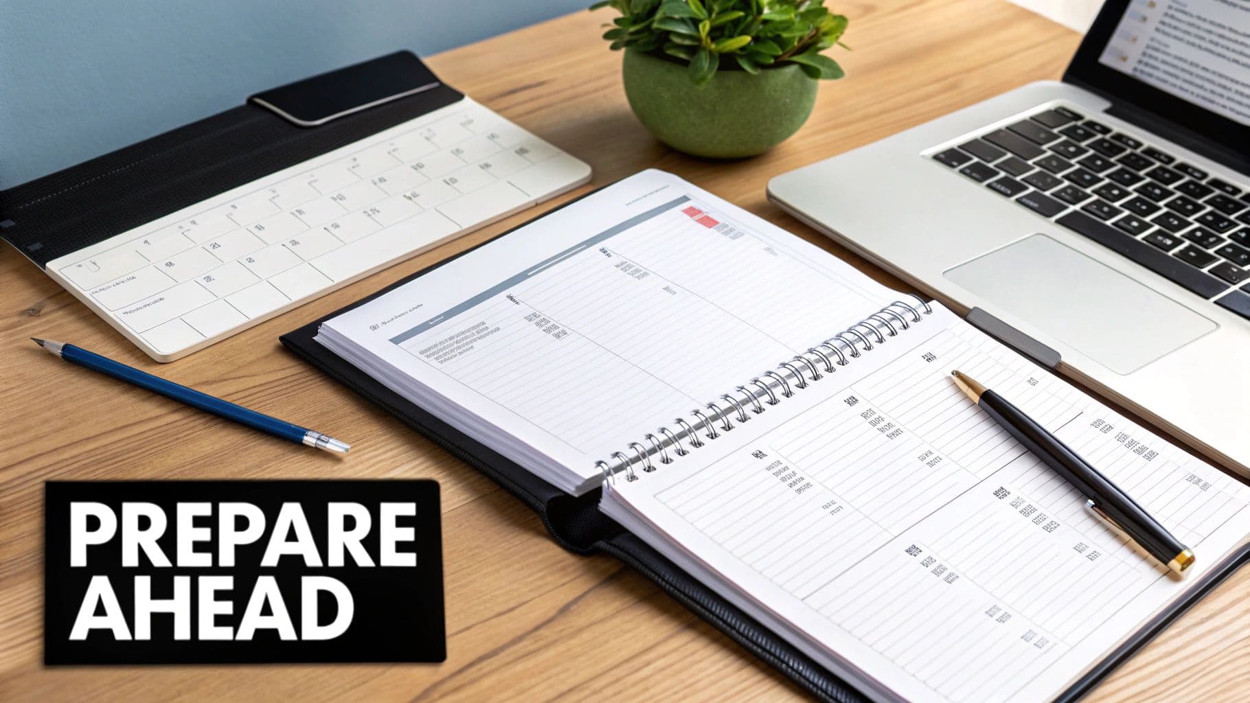 Meeting productivity illustration showing AI tools and meeting summaries