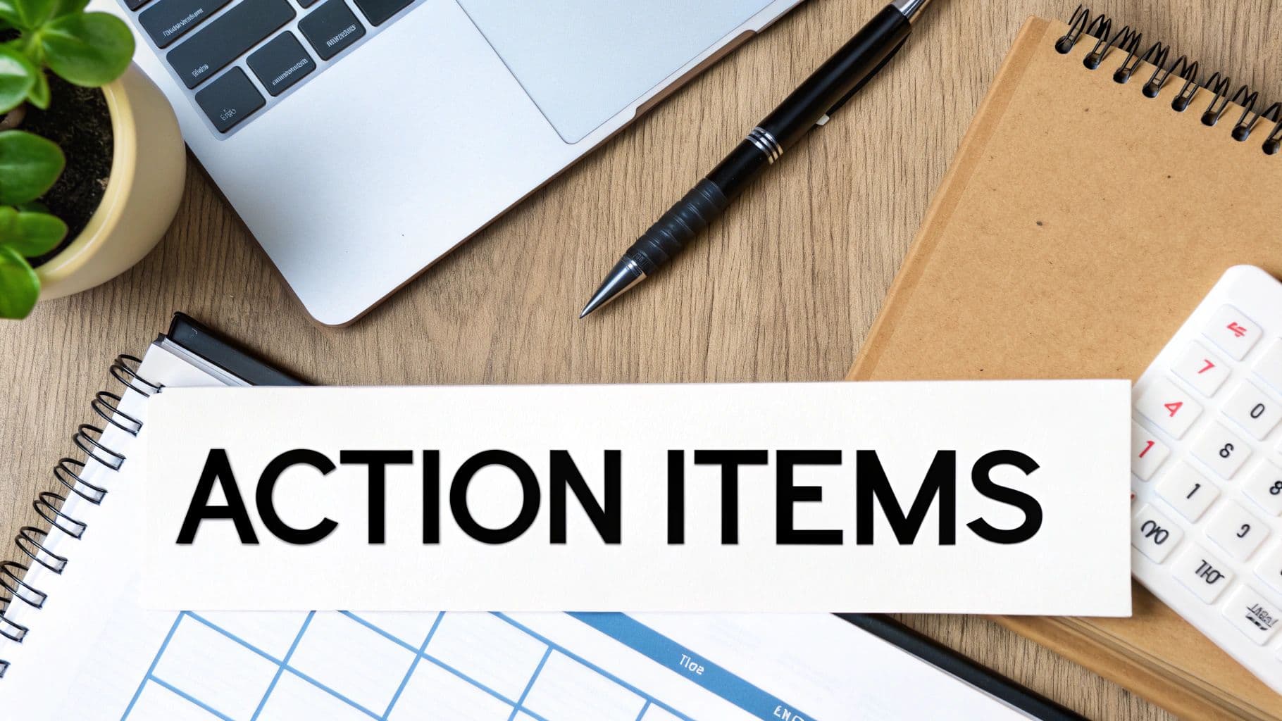 Meeting productivity illustration showing AI tools and meeting summaries