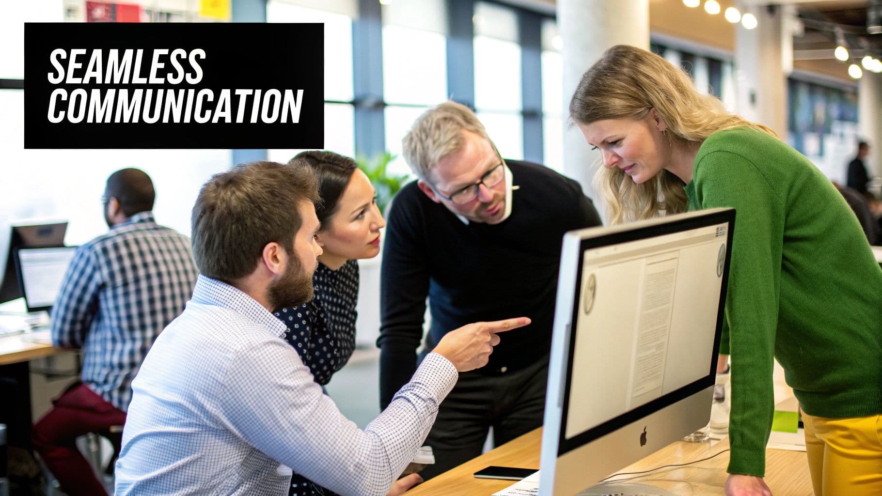 Meeting productivity illustration showing AI tools and meeting summaries