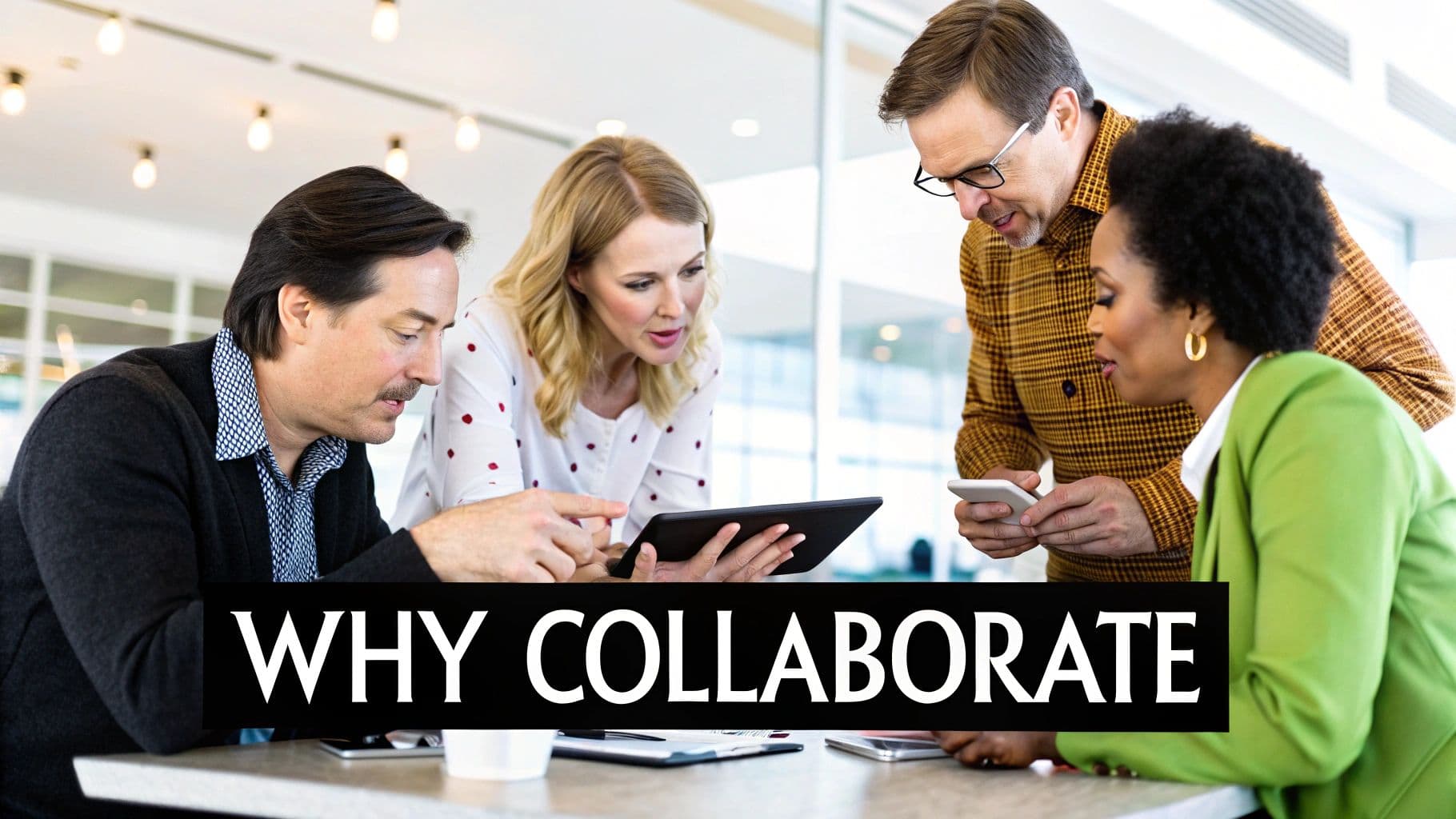 Meeting productivity illustration showing AI tools and meeting summaries