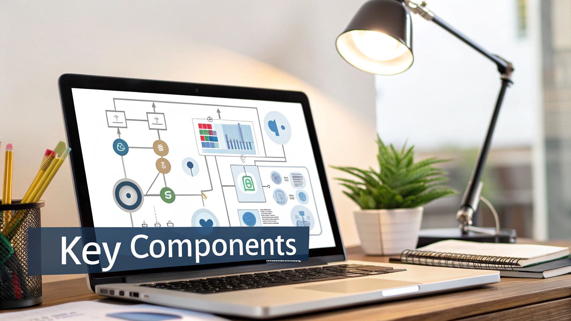 Meeting productivity illustration showing AI tools and meeting summaries