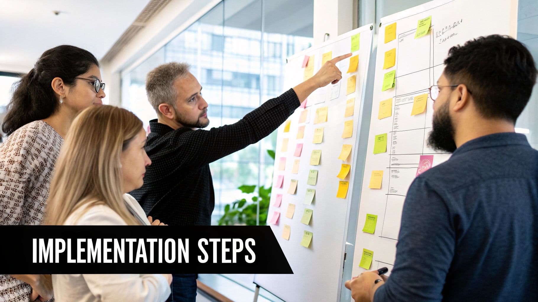 Meeting productivity illustration showing AI tools and meeting summaries