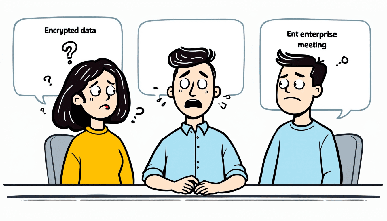 рдПрдВрдЯрд░рдкреНрд░рд╛рдЗрдЬрд╝ рдореАрдЯрд┐рдВрдЧ рд╕реБрд░рдХреНрд╖рд╛ рдЗрдВрдЯрд░рдлрд╝реЗрд╕ рдЬреЛ рдПрдиреНрдХреНрд░рд┐рдкреНрдЯреЗрдб рдбреЗрдЯрд╛ рдкреНрд░рд╡рд╛рд╣ рдФрд░ рдЧреЛрдкрдиреАрдпрддрд╛ рдирд┐рдпрдВрддреНрд░рдг рджрд┐рдЦрд╛ рд░рд╣рд╛ рд╣реИ