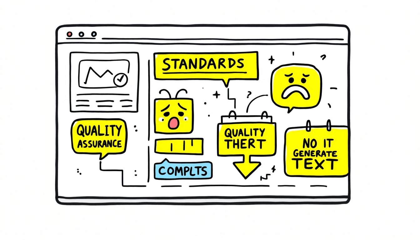 Tableau de bord d'assurance qualité des réunions avec suivi des normes de qualité et du respect de la conformité