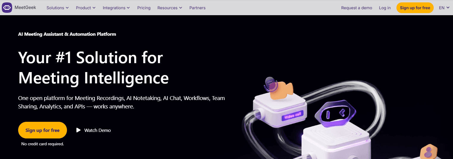Meeting productivity illustration showing AI tools and meeting summaries
