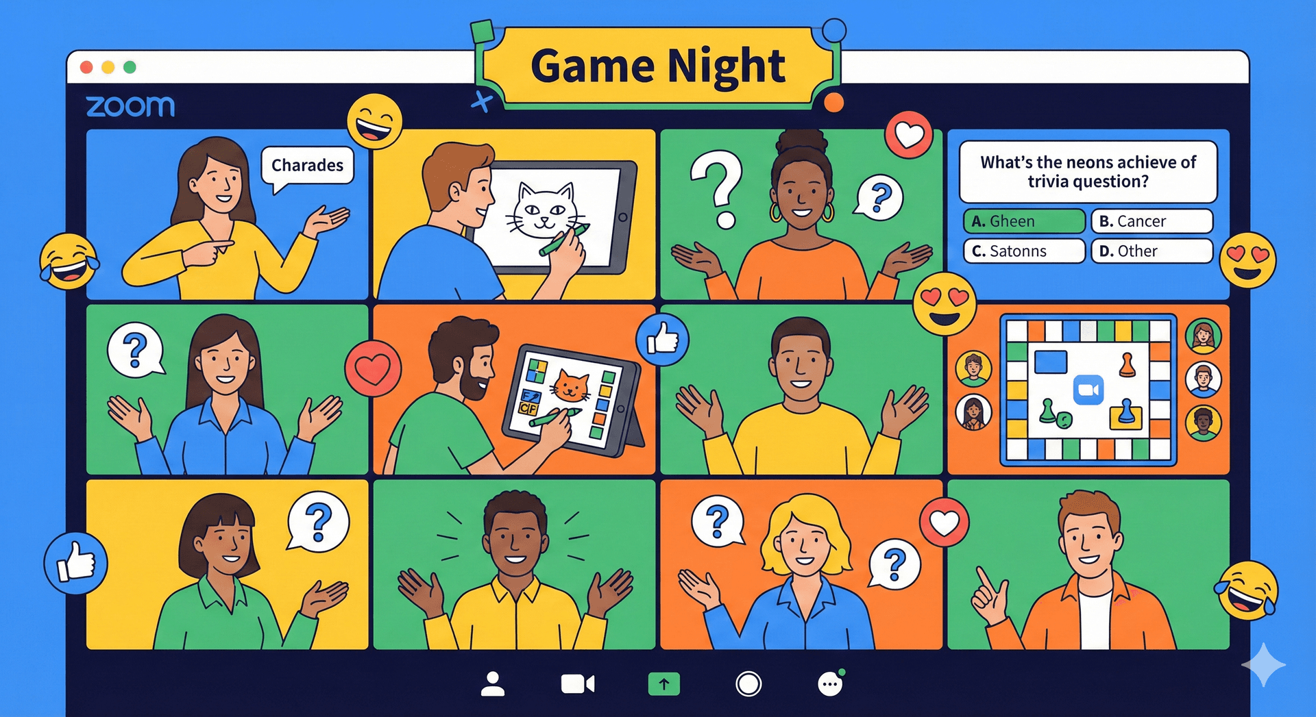 Meeting productivity illustration showing AI tools and meeting summaries