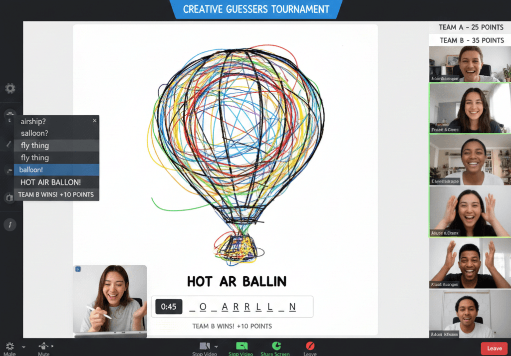 Meeting productivity illustration showing AI tools and meeting summaries