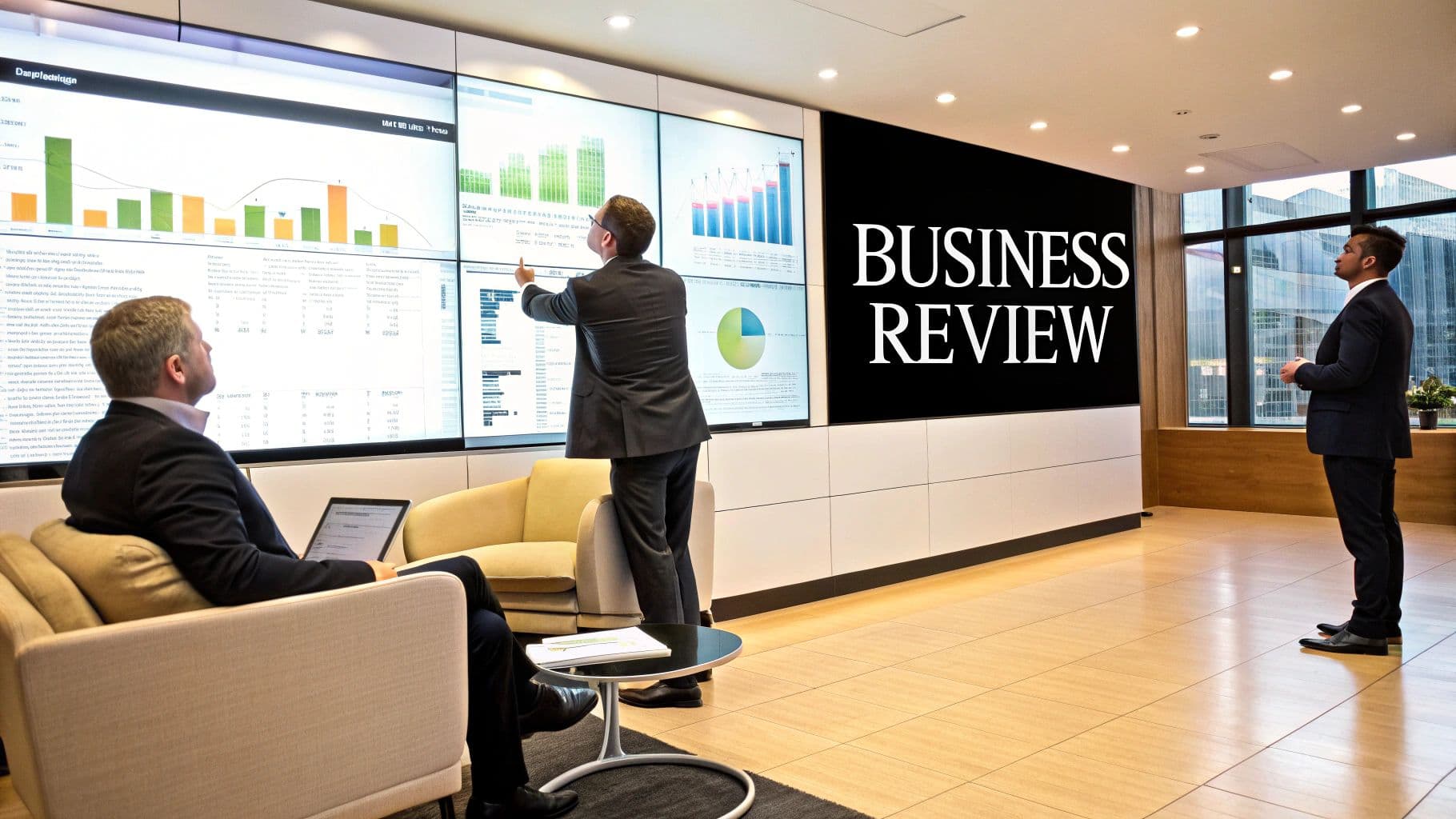 Meeting productivity illustration showing AI tools and meeting summaries